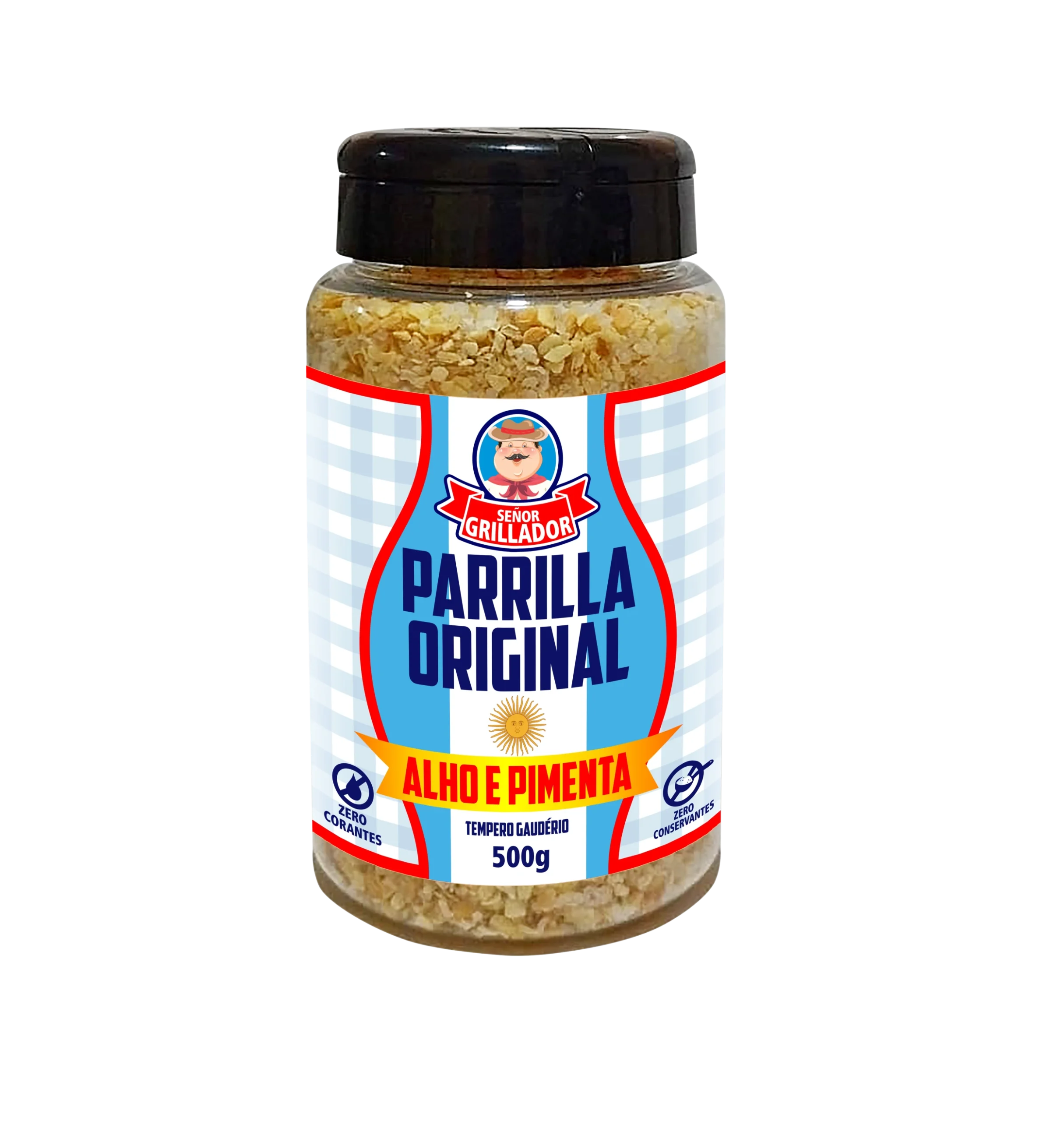 parrilla alho e pimenta